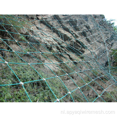 hellingsbescherming mesh netting stalen kabel gerold net